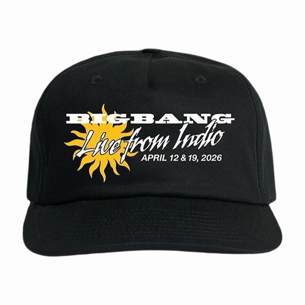 Bigbang Coachella Sun Logo Hat BigBang Reunion 2026 Merch Present For Huge Fans