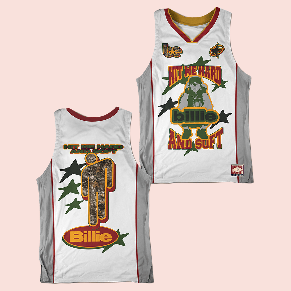 Billie Eilish Merch Camo Blohsh Basketball Jersey Music Lovers Gift Ideas Billie Eilish Merch Camo Blohsh Basketball Jersey Music Lovers Gift Ideas - Image 1