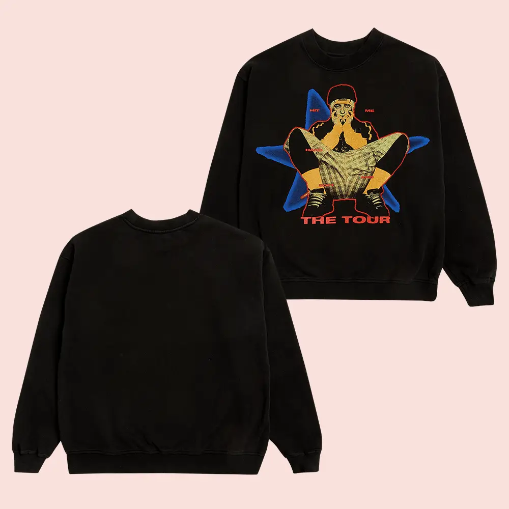 Billie Eilish Merch Hit Me Hard And Soft The Tour Sweatshirt Fans Gift