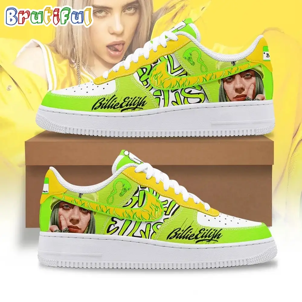 Billie Eilish Music Graphics Air Force 1 Shoes Sneaker Billie Eilish Music Graphics Air Force 1 Shoes Sneaker - Image 1