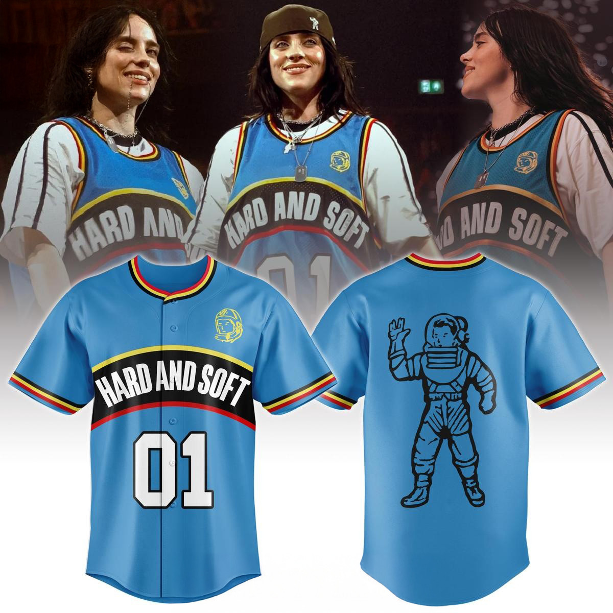 Billionaire Boys Club x Billie Eilish Jersey Hit Me Hard And Soft Tour Merch Gift For Fans