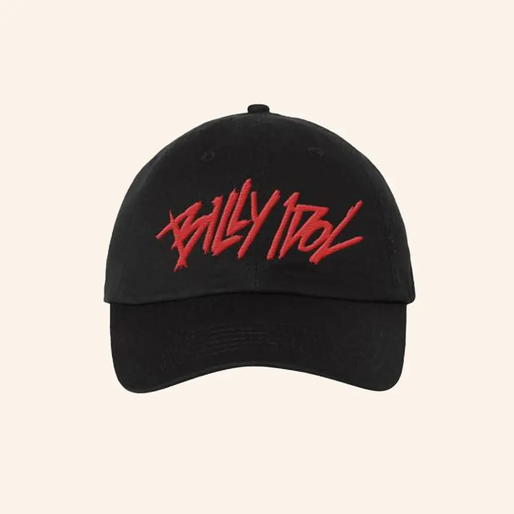 Billy Idol Merch Billy Lightning Crown Hat Embroidered Christmas Gifts For Dad -WearandDecor