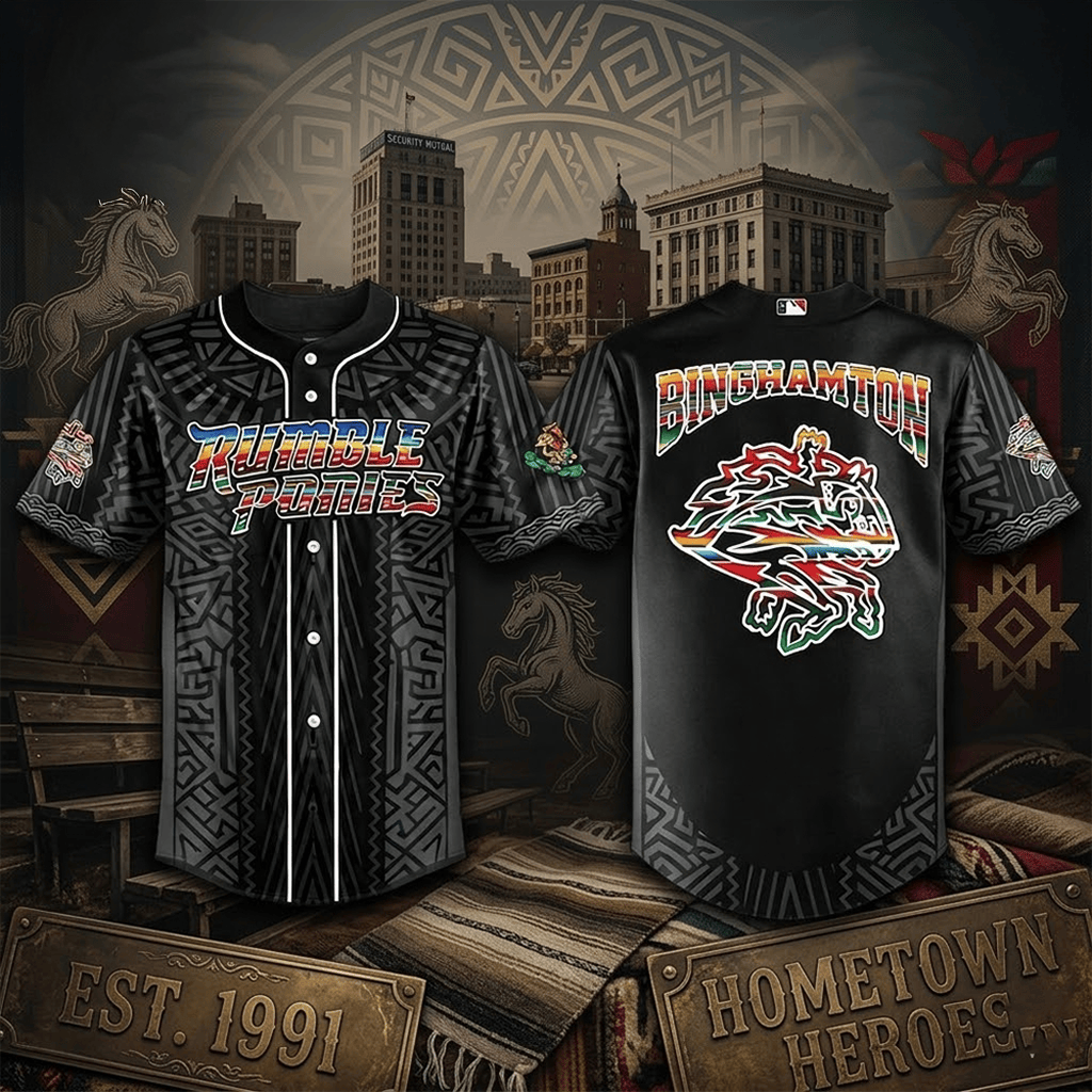 Binghamton Rumble Ponies Mexican Heritage Night Baseball Jersey 2026 Ponies Merch Fan Gifts