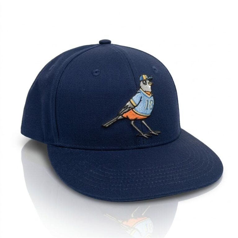 Bird Number 18 Sports Hat Team Mascot Clothing Gift for Baseball Fans