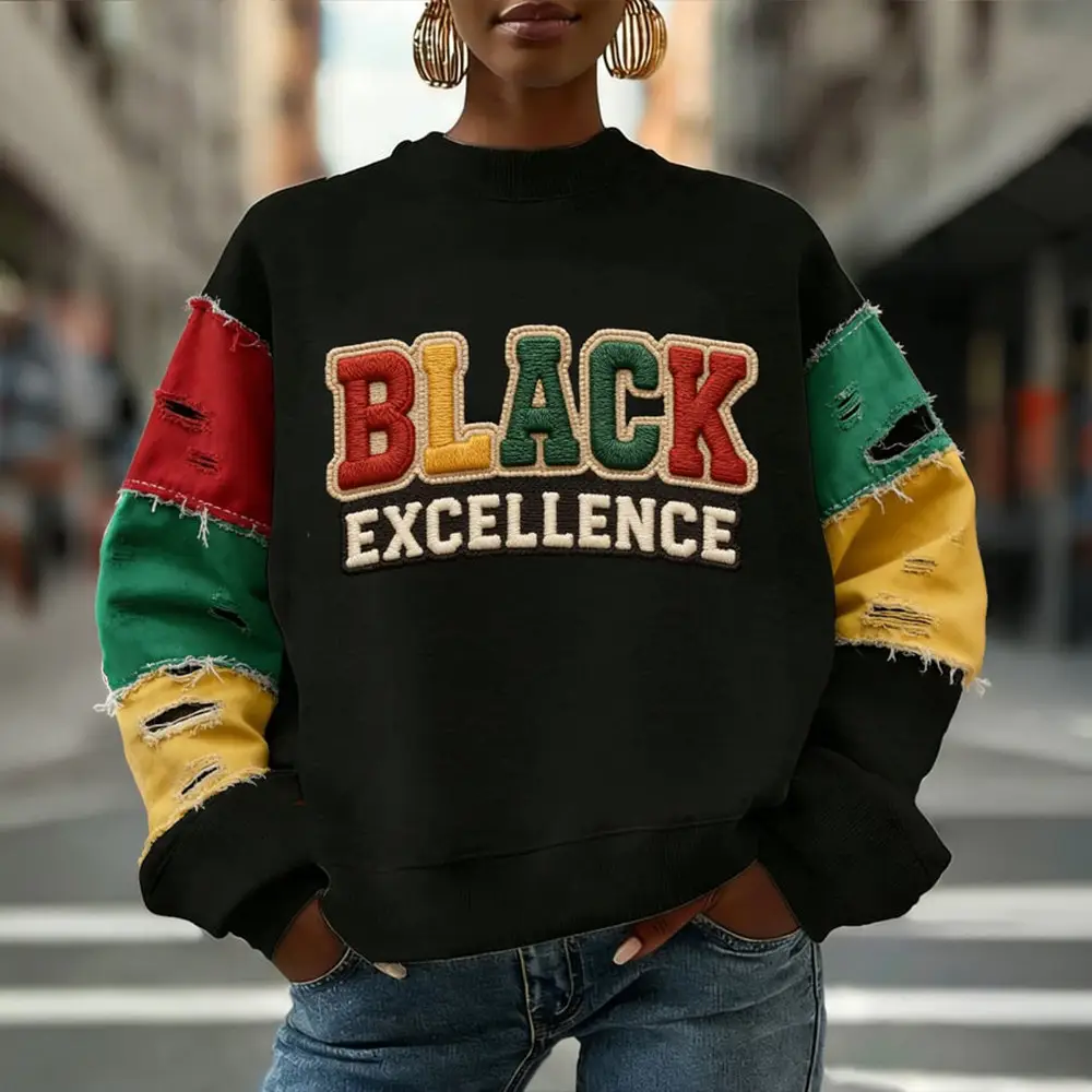 Black Excellence Sweatshirt African Pride Black History Month Sweatshirt Gift For Her