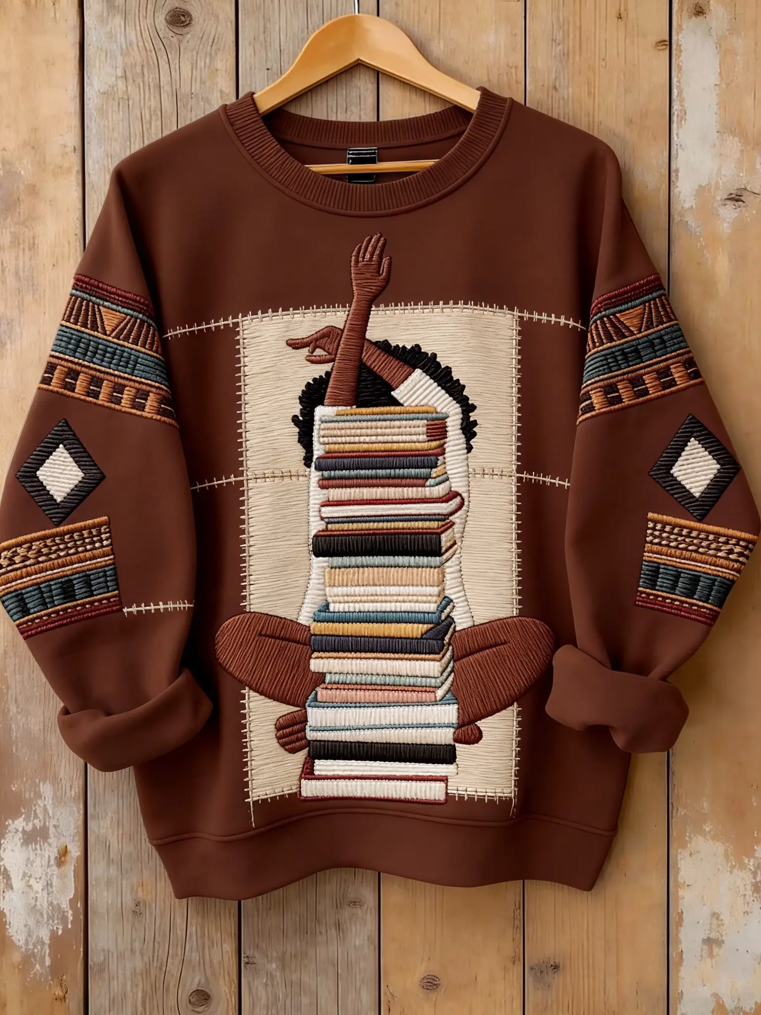 Black History Month Sweatshirt Stacked Books Sweatshirt Bookworm Gifts For Women