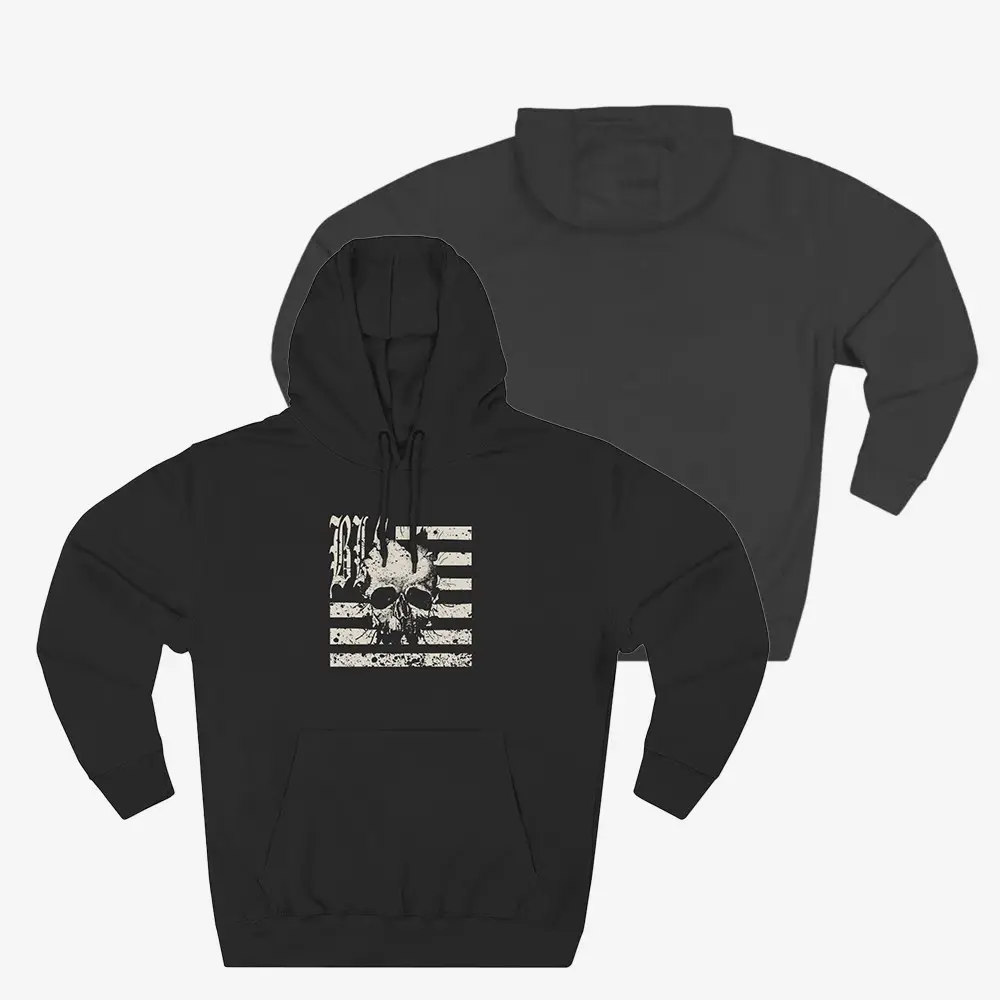 Black Label Society Skully Flag Hoodie Zakk Wylde Merch Black Label Clothing Black Label Society Skully Flag Hoodie Zakk Wylde Merch Black Label Clothing - Image 1