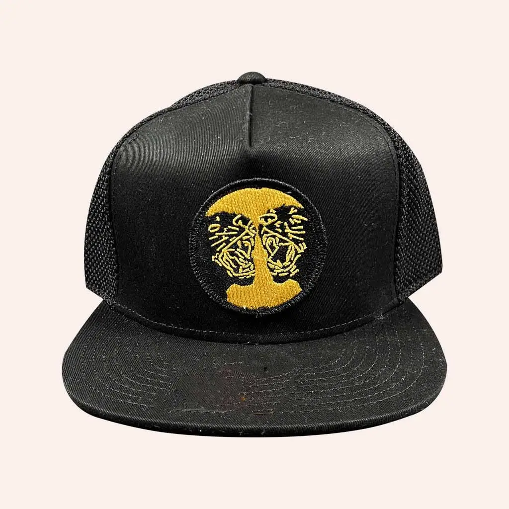Black Pumas Merch Embroidered Snapback Mesh Hat Christmas Presents For Boyfriend -WearandDecor