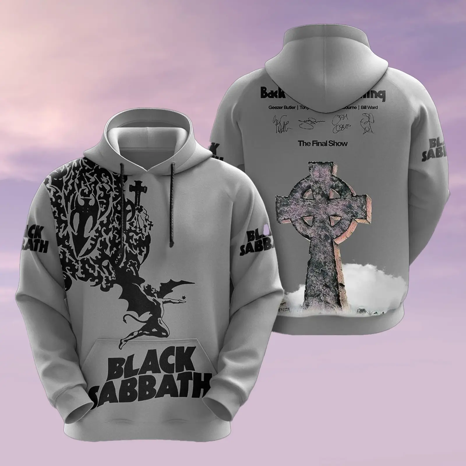 Black Sabbath 3D Hoodie Tour 2025 Back to the Beginning Unisex Rock Fan Gift
