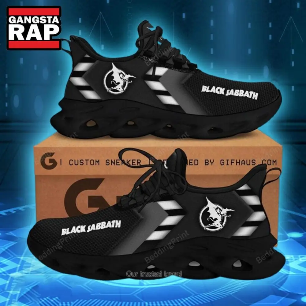 Black Sabbath Clunky Air Max Shoes Air Cushion Sneakers