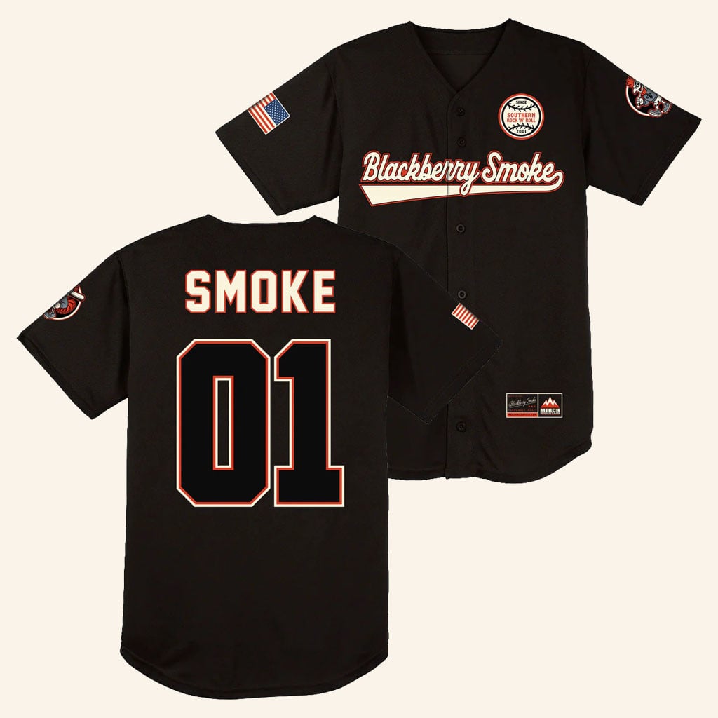 Blackberry Smoke Merch 2026 Blackberry Smoke Baseball Jersey Gifts For Rock Fan - WearandDecor