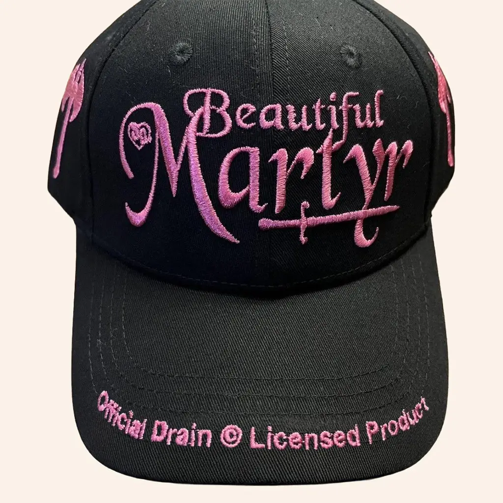 Bladee Martyr Tour Merch Beautiful Martyr Embroidered Hat Drain Gang Hat Gifts For Her -WearandDecor