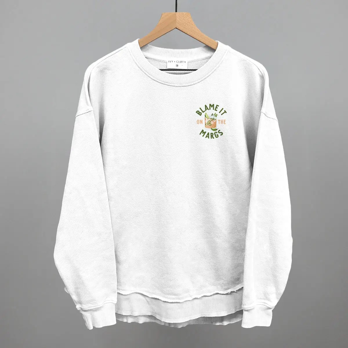 Blame It On The Margs Sweatshirt Margarita Cocktail Clothing Gift For Beach Life