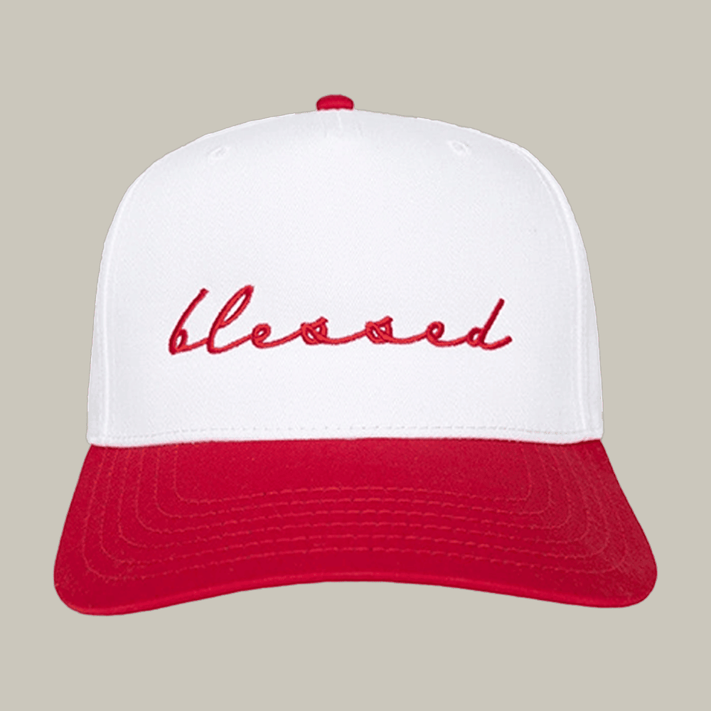Blessed Two Toned Hat Christian Themed Katydid Merch Gift Ideas For Christians