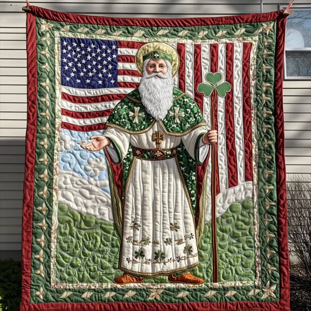 Blessing For Everyone Saint Patrick Day Quilt Blanket Best Gift For Irish