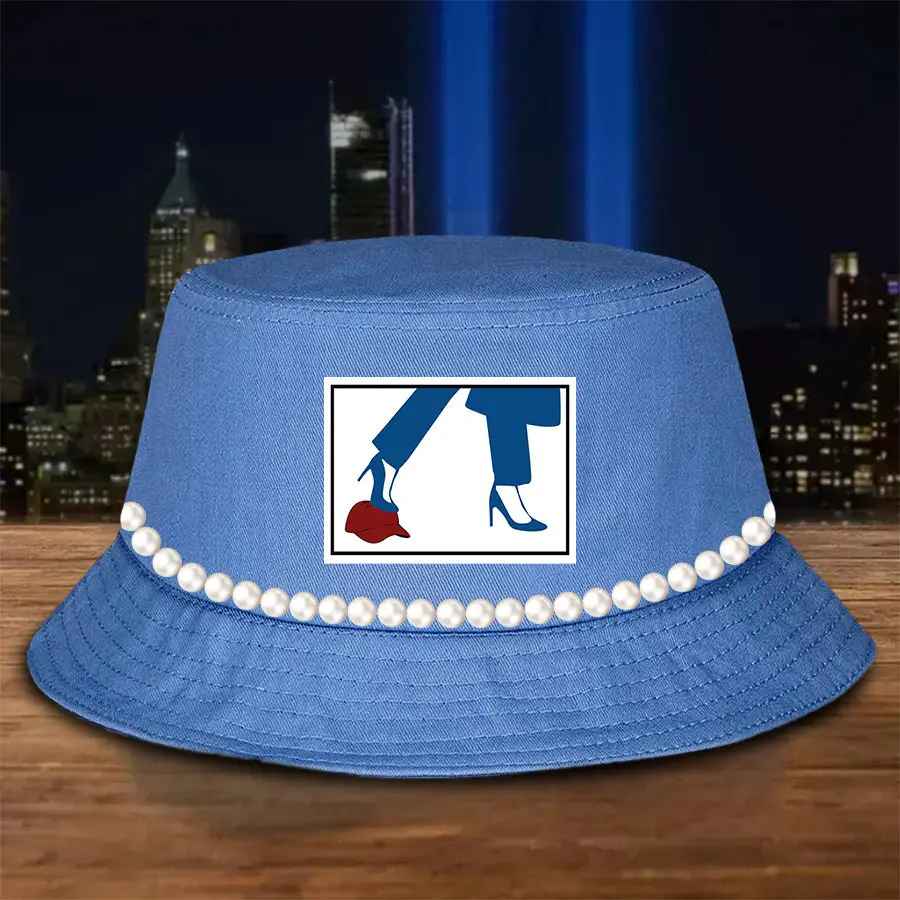 Blue High Heels Crushing Red Hat Bucket Hat Kamala Harris For President Hat Gifts For Her