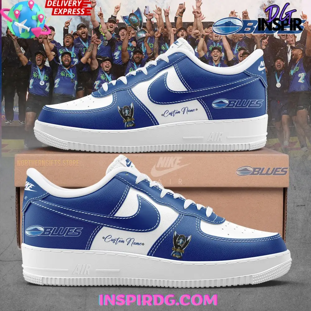 Blues Super Rugby Pacific Champions Custom Air Force 1