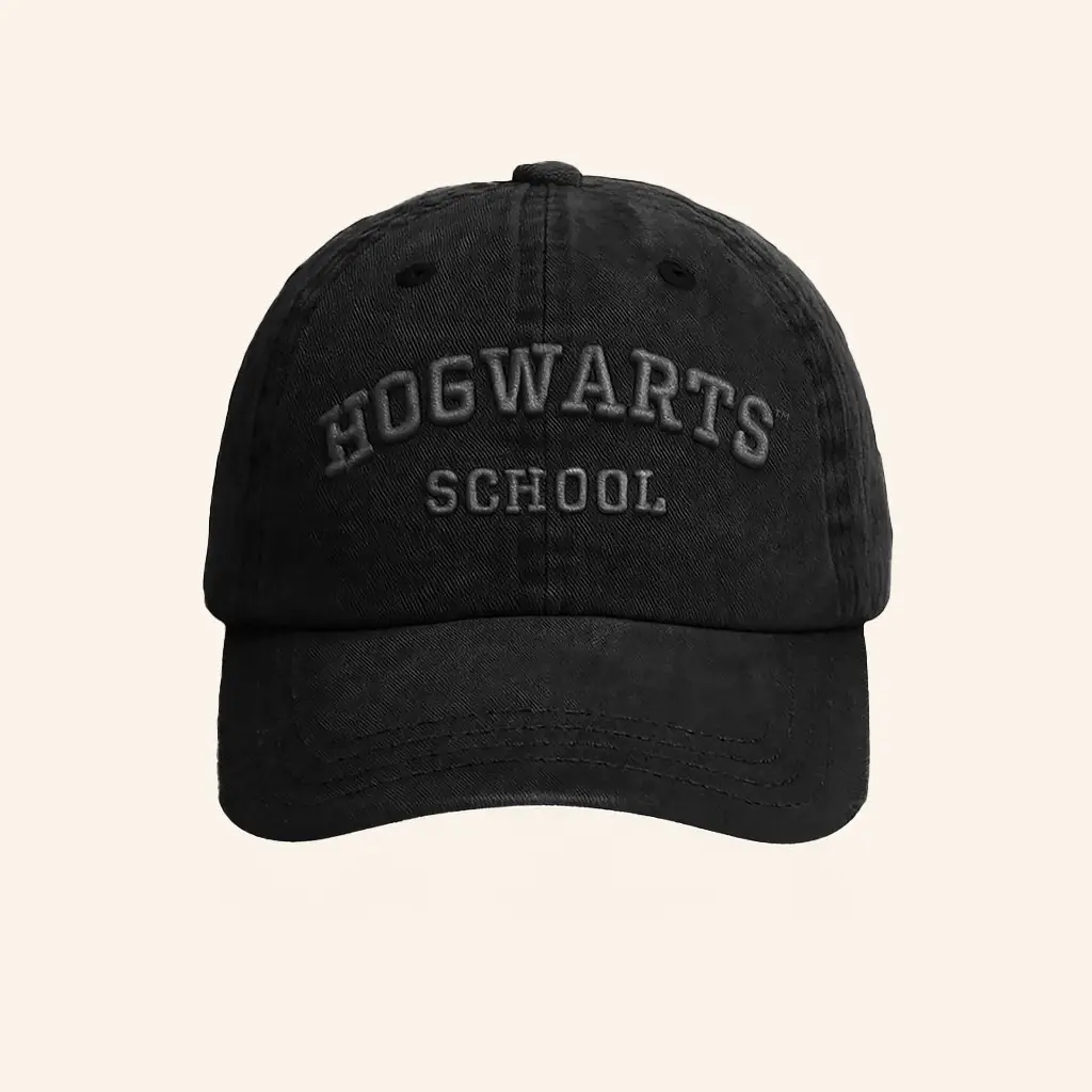 Blvck Merch Harry Potter X Blvck Hogwarts School Embroidered Hat Gift For Harry Potter Fans -WearandDecor