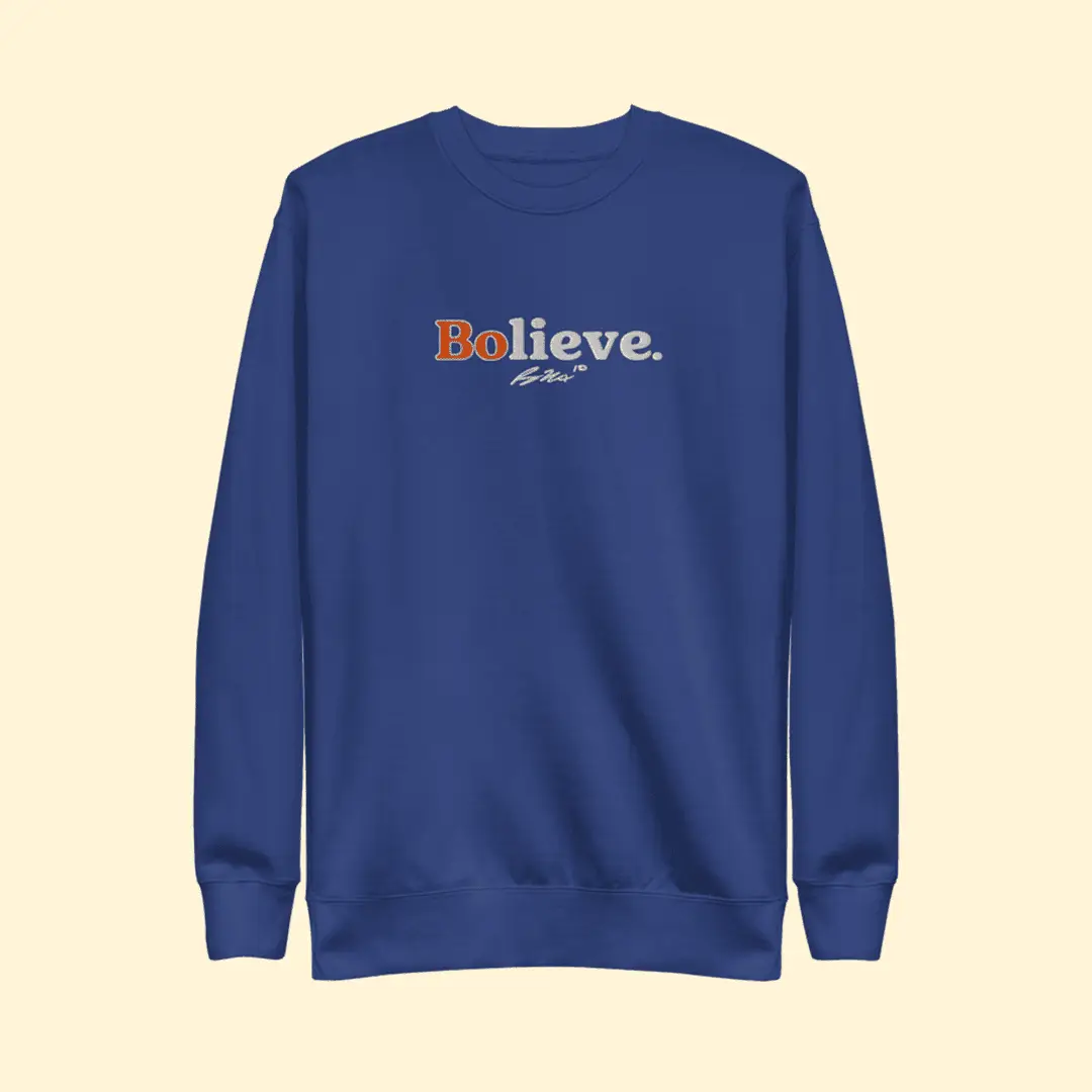 Bo Nix Bolieve Sweatshirt Broncos Football Merch Gift for Football Lovers