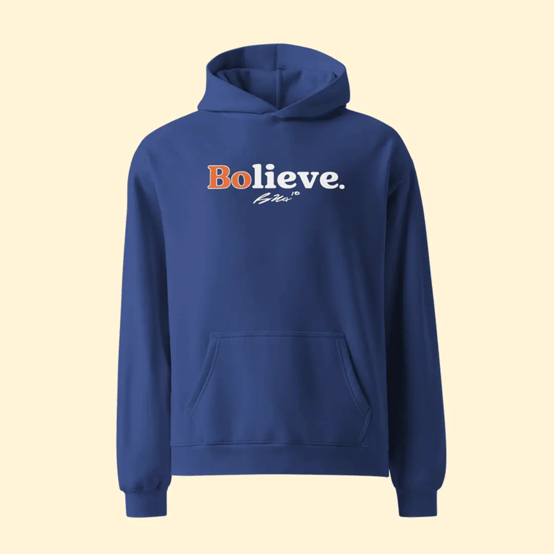Bo Nix Bolive Oversize Hoodie Print Team Broncos Clothing Gift for Football Fans