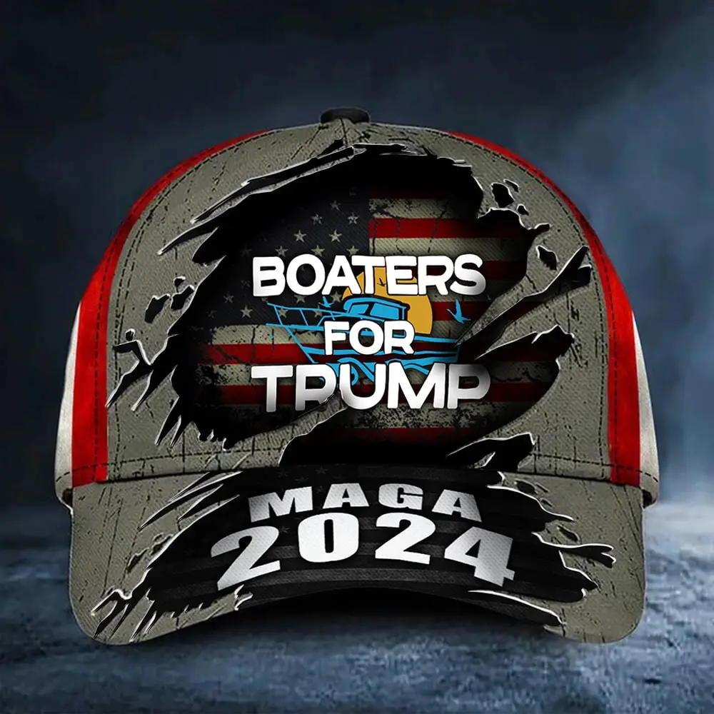 Boaters For Trump Hat MAGA 2024 Pro Trump Hat Republican Merch Best Gifts For Boaters