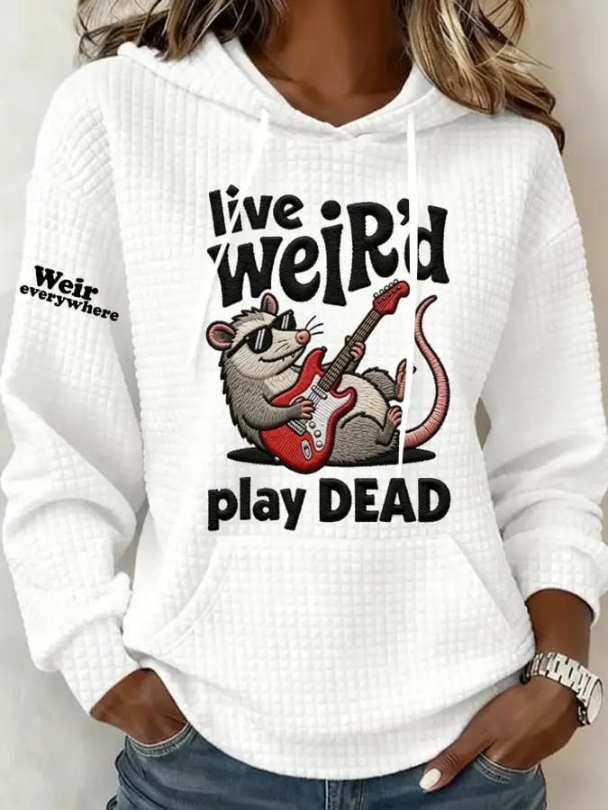 Bob Weir Everywhere Hoodie Women's Live Weir'd Play Dead Hoodie RIP Bob Weir Tribute Merch