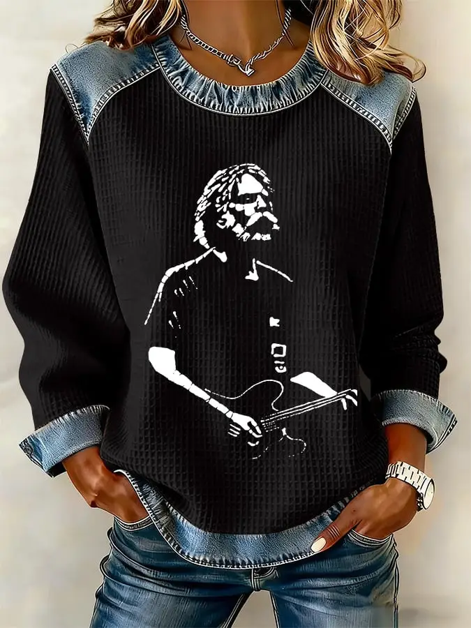 Bob Weir Memorial Sweatshirt For Women Rest In Peace Bob Weir Clothing For Fans Bob Weir Memorial Sweatshirt For Women Rest In Peace Bob Weir Clothing For Fans - Image 1