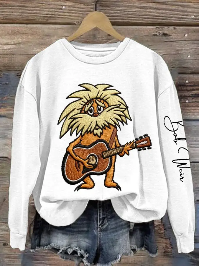 Bob Weir Memorial Sweatshirt Women's Rock Tribute Clothing Gift For Bob Weir Fan
