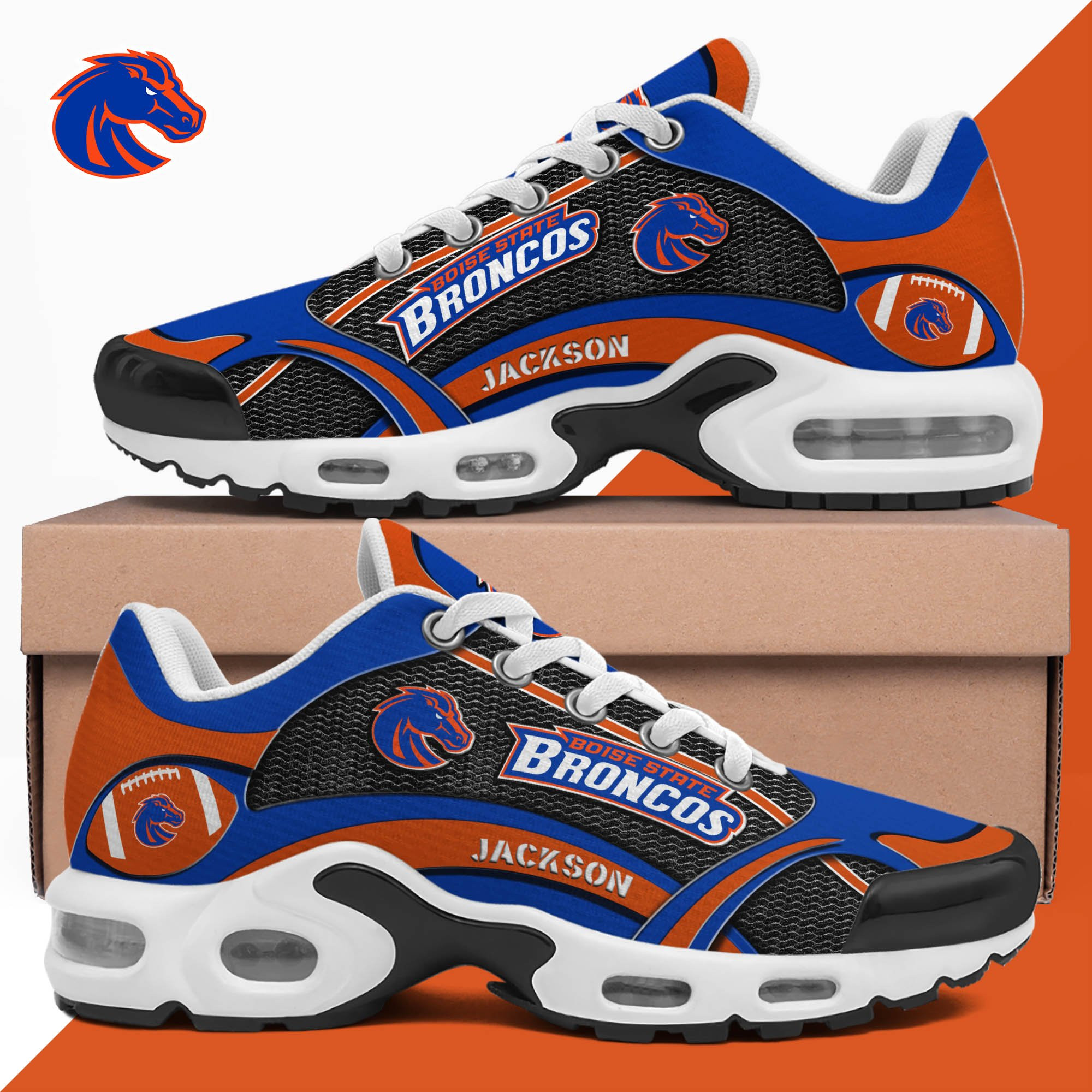 Boise State Broncos Team Shoes 2025 Version Custom Name 889