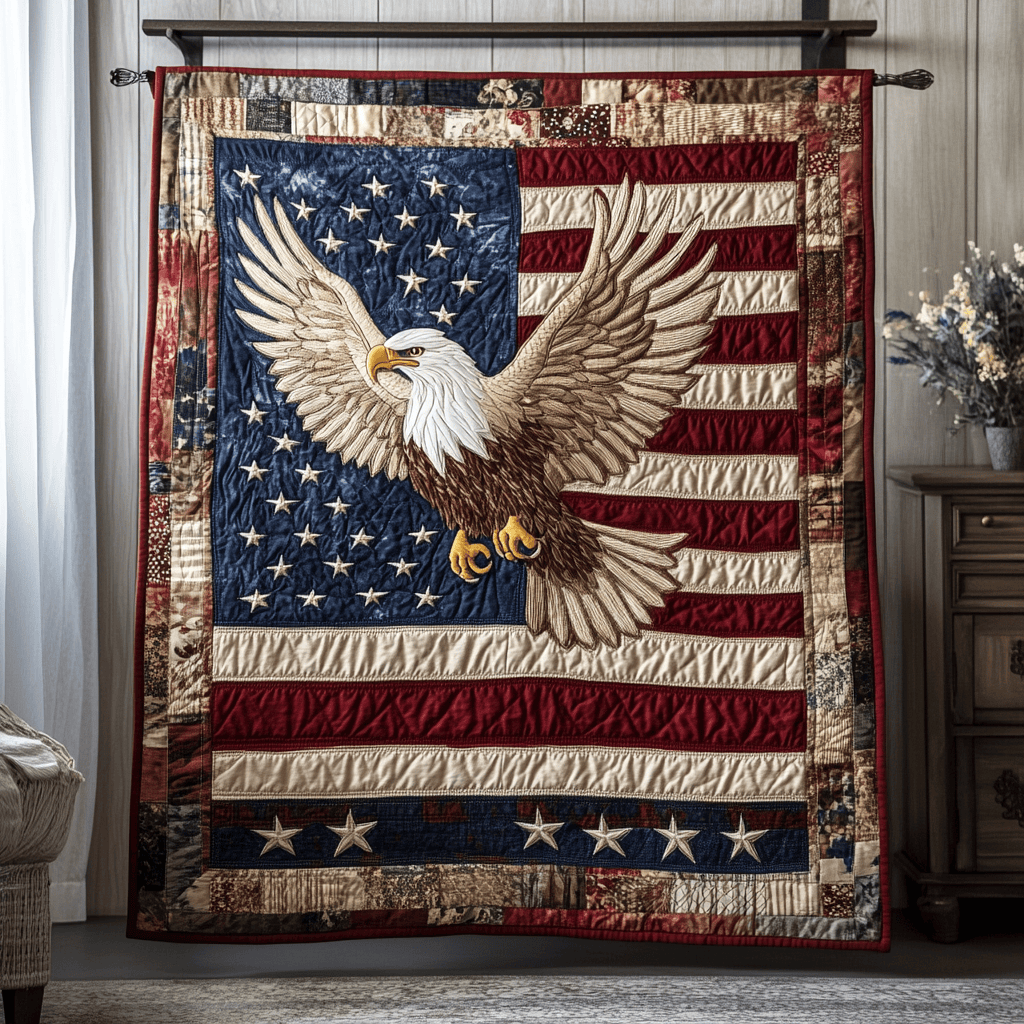 Bold Spirit Quilted Blanket Nice Throw Blanket Presents For Duck Lovers