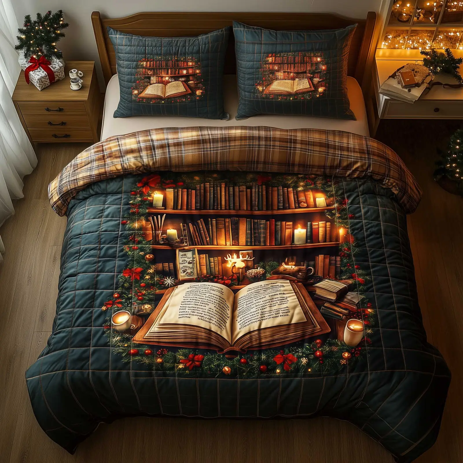 Bookworm Duvet Cover Set Gftoma6205 Elegant Bed Linen Set for Cozy Nights