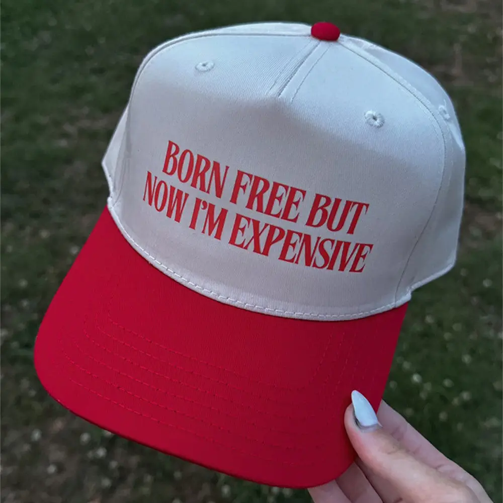 Born Free But Now I'm Expensive Hat USA Patriotic Hat Funny Cap 4th Of July Gifts -WearandDecor