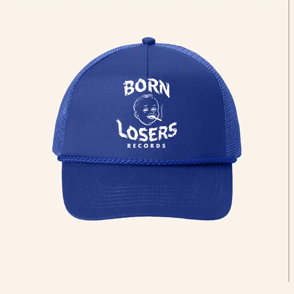 Born Losers Records Merch BLR Label Trucker Hat Christmas Gift Ideas For Friends -WearandDecor