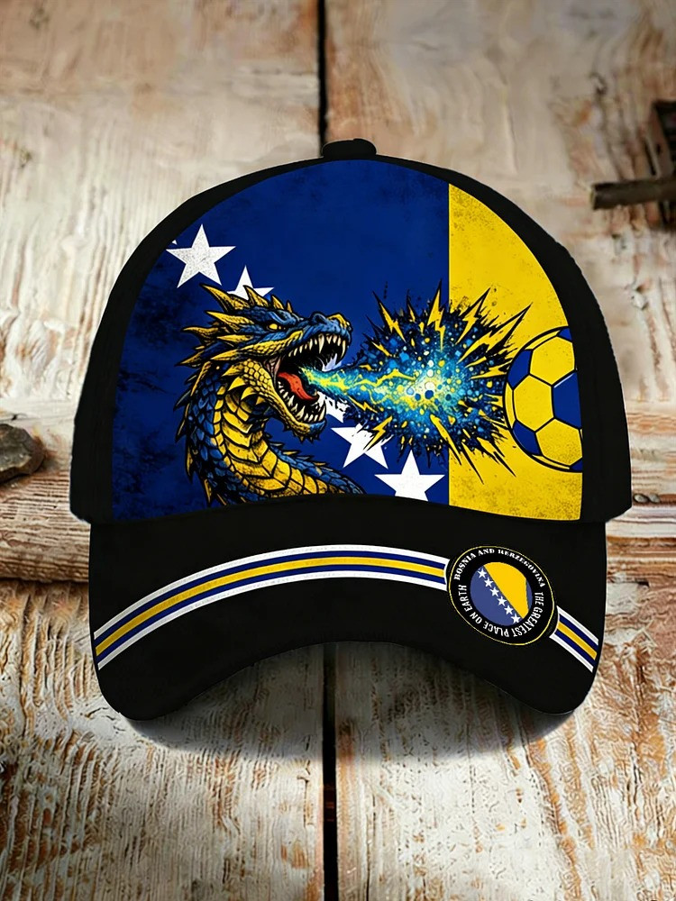 Bosnia 2026 FIFA WC Baseball Cap Bosnia Soccer Hat Gifts For Soccer Lovers