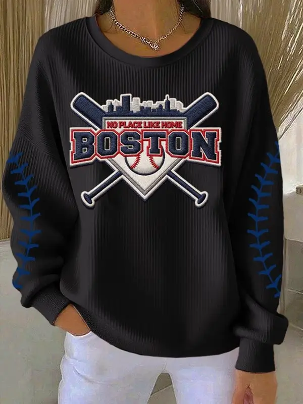 Boston Baseball Merch Sweatshirt No Place Like Home Boston Clothes Gift For Wife