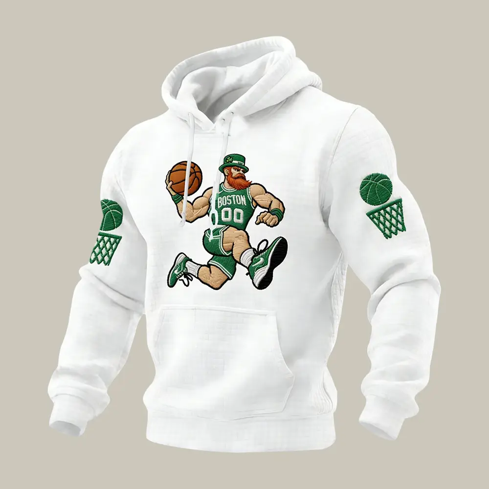 Boston Basketball Hoodie Basketball Tournament Season Apparel Game Day Gift For Father
