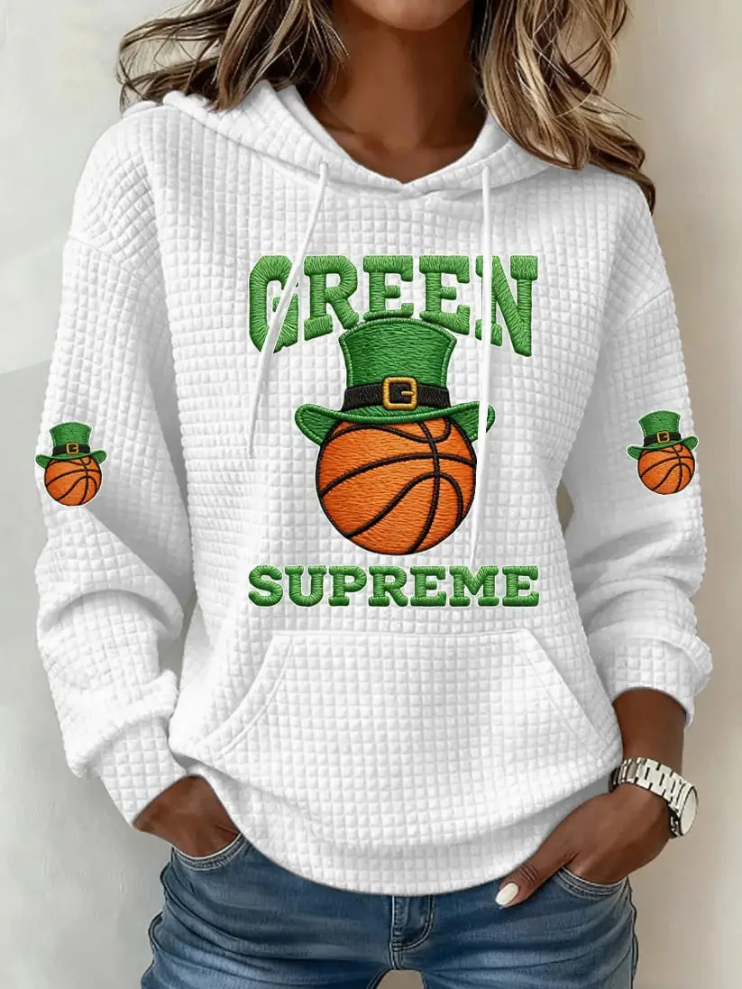 Boston Celtics Merch Green Supreme Hoodie Women's Game Day Apparel Boston Celtics Merch For Fan