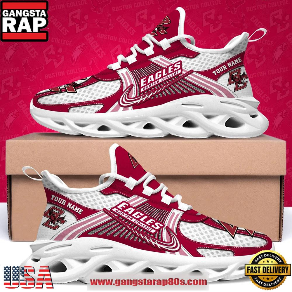 Boston College Eagles Custom Name Clunky Sneaker Max Soul Shoes