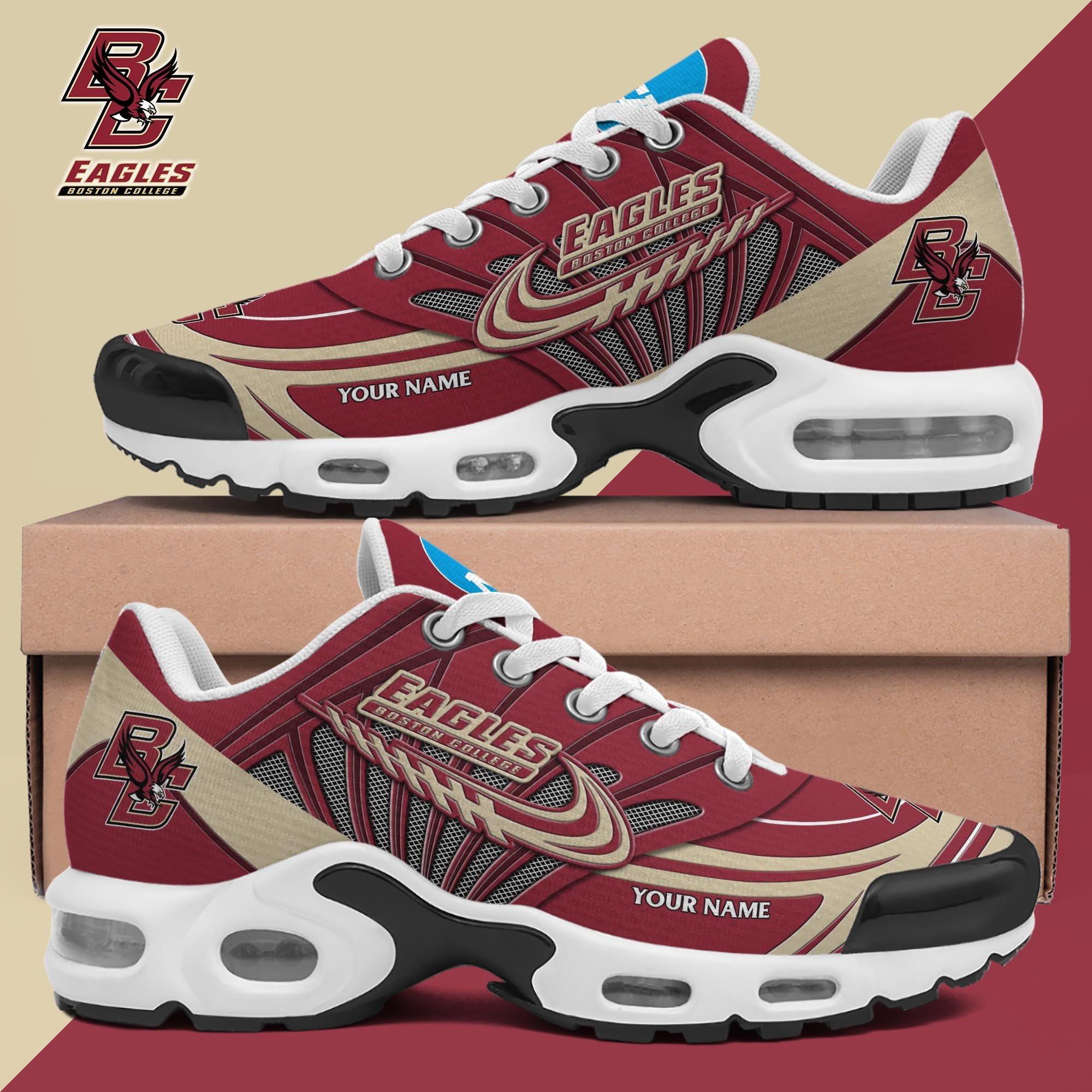 Boston College Eagles Shoes 2026 Version Custom Your Name 594