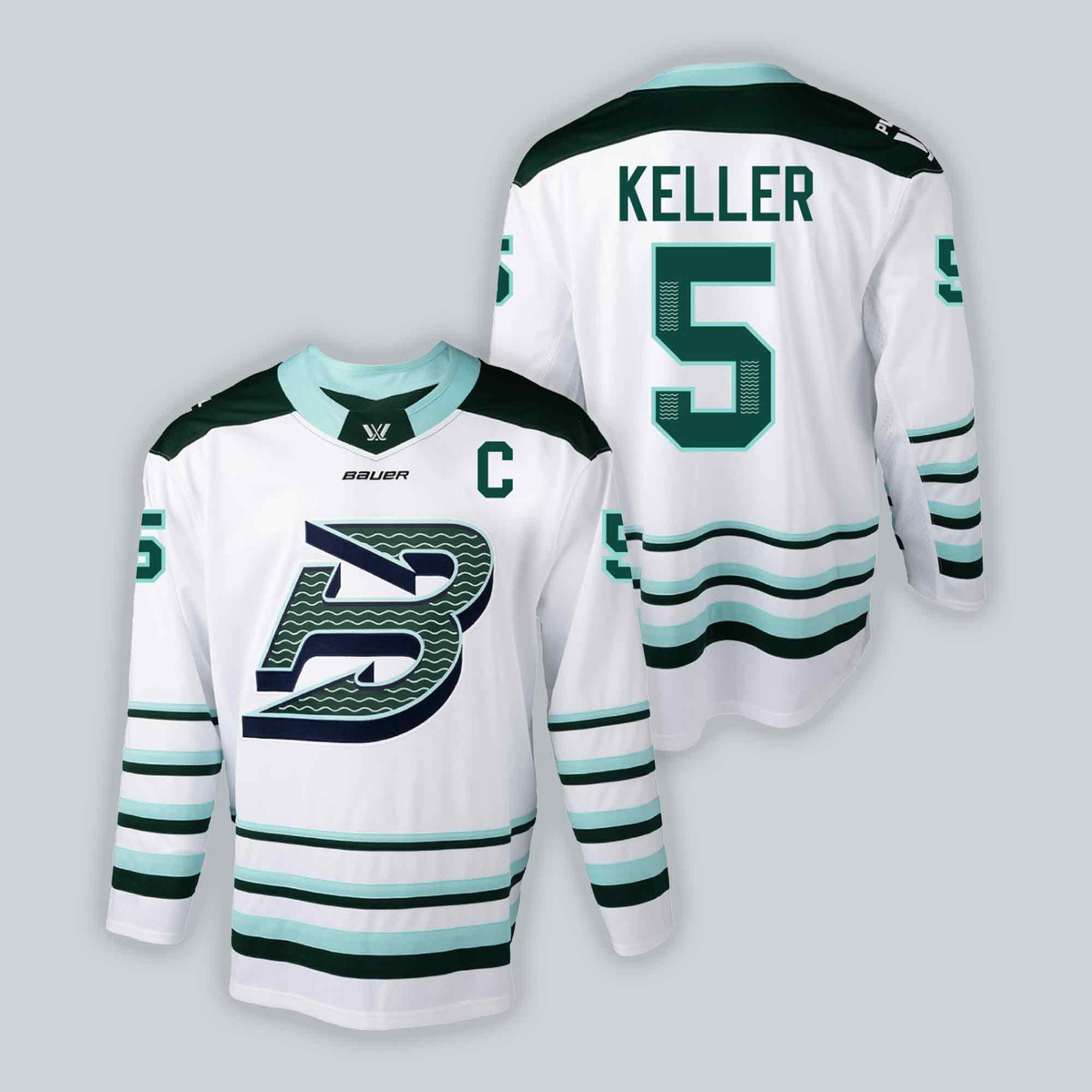 Boston Fleet Megan Keller C Bauer Jersey 2026 PWHL Merch Game Day Outfit