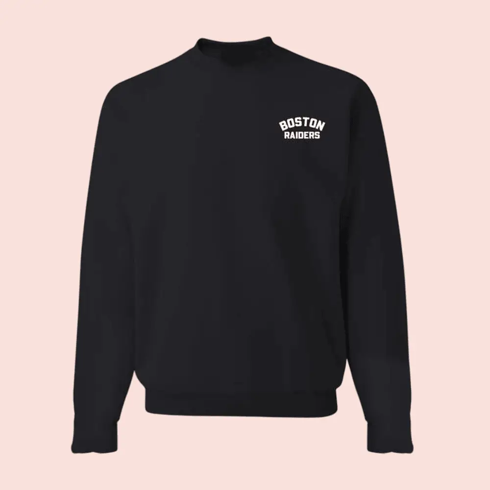 Boston Raiders Hockey Sweater Boston Hockey Fan Crewneck Team Supporter Gift