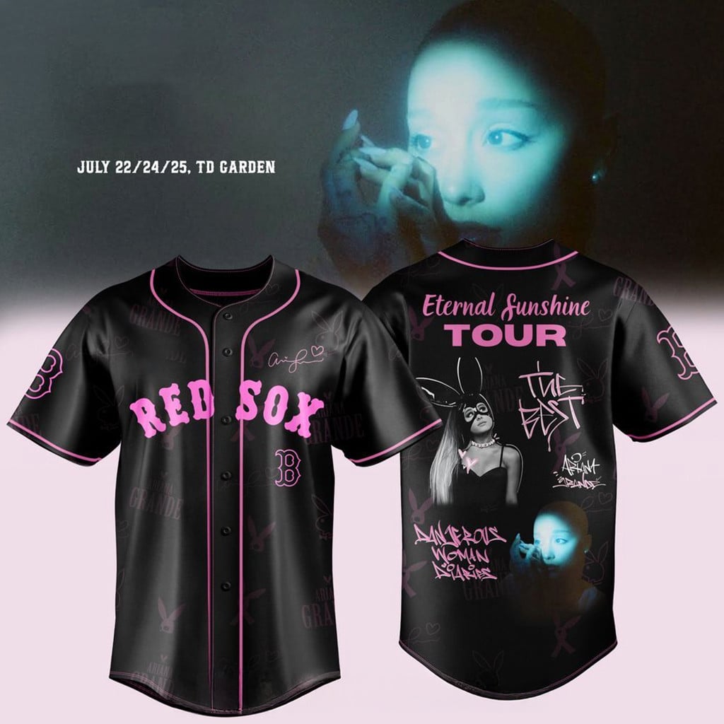 Boston Red Sox X Ariana Grande Eternal Sunshine Tour 2026 Jersey Red Sox Merch Gifts For BFF