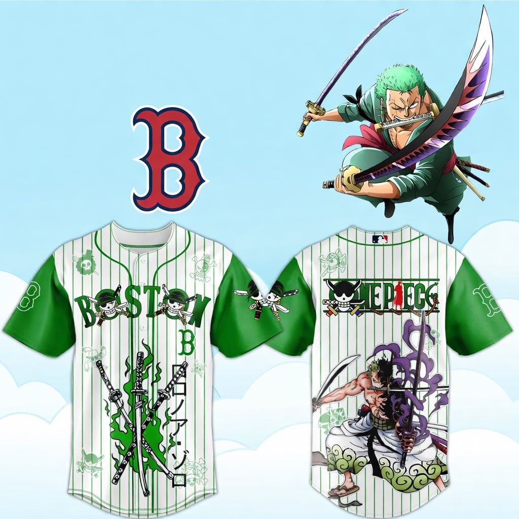 Boston Red Sox X One Piece 2026 Baseball Jersey Boston Red Sox Merch One Piece Fans Gifts