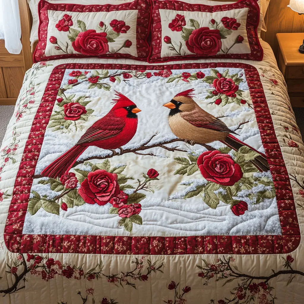 Bound By Wings Quilted Bedding Set Trendy Home Decor Gift Suggestions For Valentine's Day
