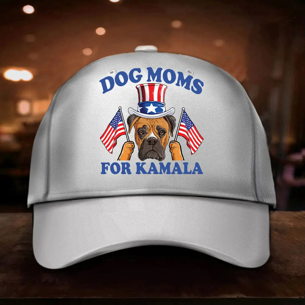 Boxer Dog Mom For Kamala Hat Vote Kamala Harris 2024 Hat