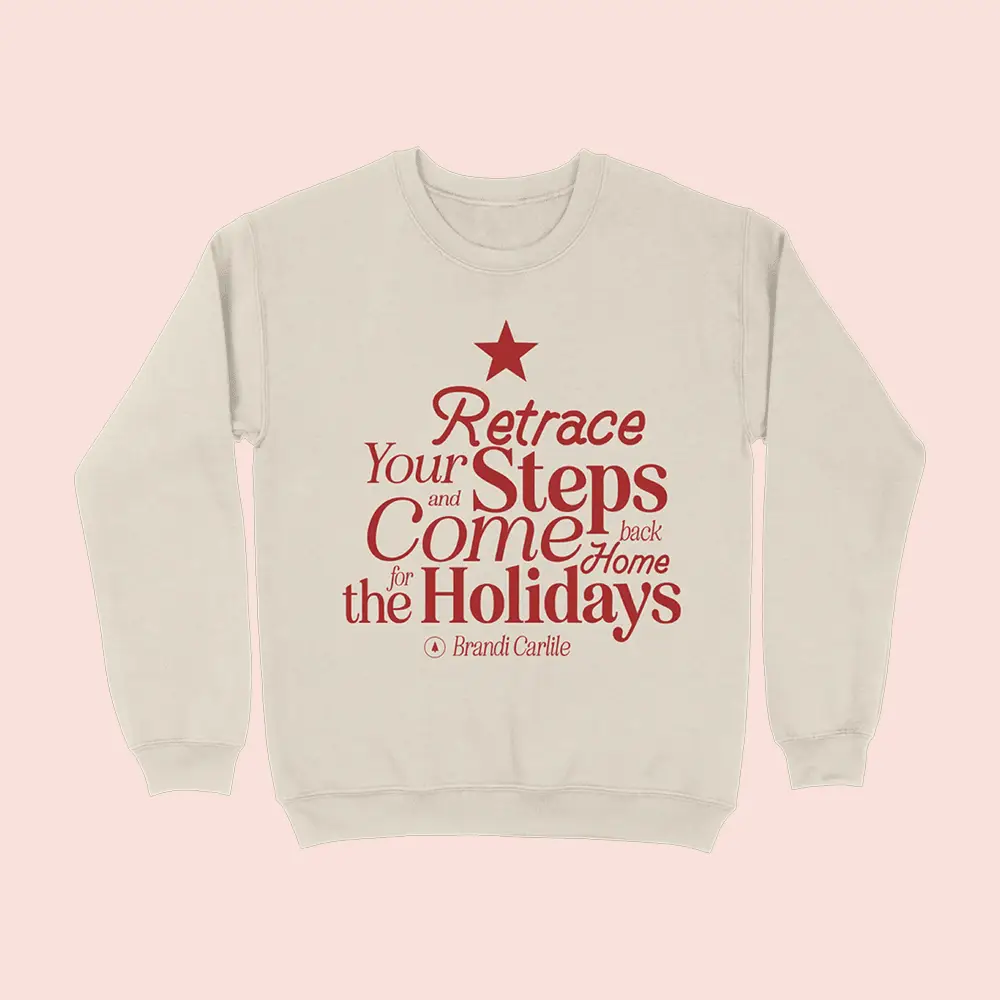 Brandi Carlile Merch Home For The Holidays Sweatshirt Christmas Gifts For Music Fans