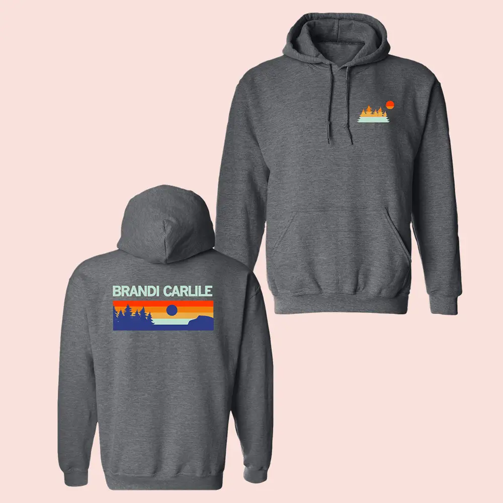 Brandi Carlile Merch Mountain And Sun Hoodie Music Lover Gift Ideas For Him