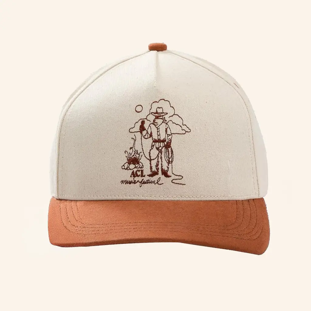 Brandon Maxwell X ACL Fest Merch ACL Fest Cowboy Embroidered Hat Gifts For Brothers -WearandDecor