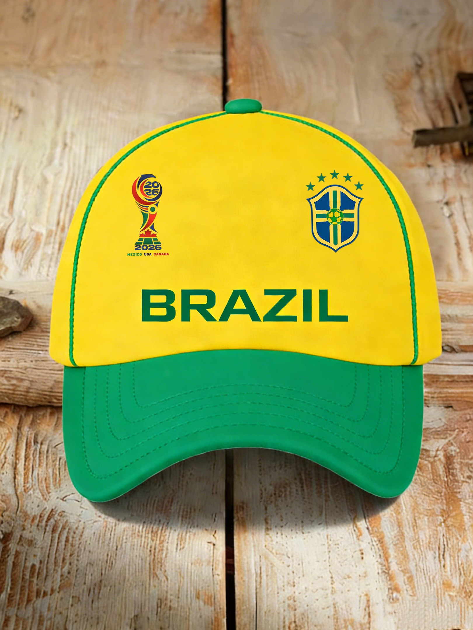 Brazil 2026 World Cup Hat Match Day Baseball Cap Gifts For Brazil Football Supporter