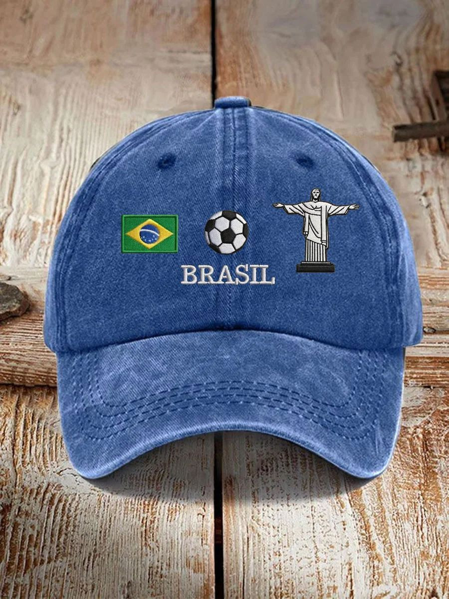Brazil Football Lover Hat FIFA World Cup 2026 Baseball Cap Unique Gift For Men